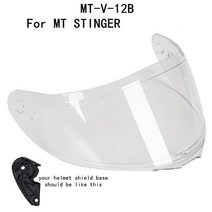 오토바이헬멧 바이크헬멧 시스템헬멧 MT TARGO REVENGE 2 BLADE SV RAPID Helmet Spare Shield Original KVT motocross 헬멧 용, CHINA, V12B clear