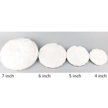 차량 듀얼 광택기 광택패드 폴리셔 기계용 양모 연마 패드 왁싱 버핑340624 L6, 01 4 inch340624 L6 _01 울 휠