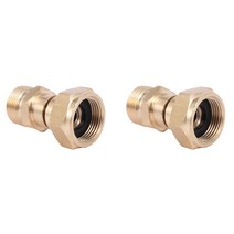 2X 압력 와셔 스위블 조인트 킨크 프리 건 호스 피팅 안티 트위스트 메트릭 M22 14Mm 연결 3000 Psi, 1개