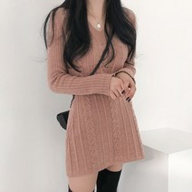 블링앤수 캐주얼 여성 기본핏 미니 원피스 KZZ020