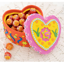 어린이 초등 방과후 수업 EVA 수납함 보석함 만들기 세트, 하트