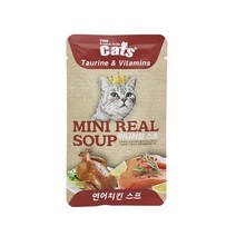 더캣츠 고양이간식 미니리얼스프 40g-연어치킨, 단품