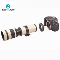 Lightdow-화이트 420-800mm F/83-16 슈퍼 망원 렌즈 수동 줌 캐논 니콘 소니 펜탁스 후지 올림푸스 DSLR 카메라, 소니 E-마운트 (FE)