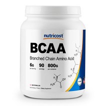뉴트리코스트 BCAA 대용량 파우더 수박맛 800g 1서빙 8.89g 90회분 BCAA Powder [90 SERV] [Watermelon]