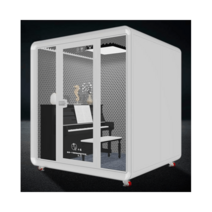 조리십식방음부스 전화상담부스 가정용방음부스, 화이트 100 100 220