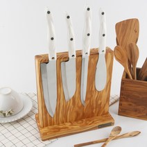 히즈다이닝 올리브 느티 캄포 원목 자석 칼블럭 칼꽂이 칼거치대 칼걸이, 올리브 자석칼블럭(스탠드형), 1개