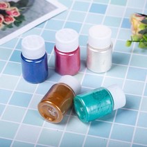 18 색 화장품 등급 진주 빛 운모 분말 에폭시 수지 염료 안료 10g PXPD, 한개옵션0