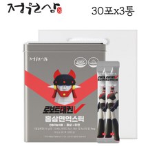 홍삼면역스틱 30포 국내산 진세노사이드 아연 면역 피로 기억력 개선 항산화 효과, 3개
