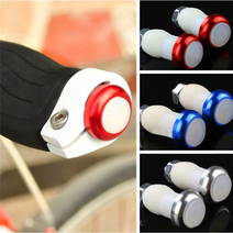 자전거 MTB 핸들바 손잡이 끝 엔드 안전 LED 램프 등, 핸들바 LED 블랙, 1개