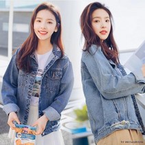 YRF903897여성 데님자켓 청자켓 여성의류 자켓 점퍼 오버핏