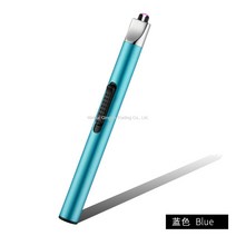 WAITWARM플라즈마 휴대용 전기 토치 라이터 캠핑 바비큐 등산 향초 USB 충전식, 충전용(블루)