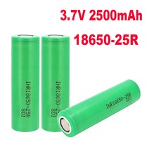 18650 배터리 INR18650 25R 2500mAh 3.7V 충전 리튬 이온 배터리 대전류 방전 전력 리튬 배터리, 1개