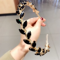 ENBEIER 글리터 심플 핸드메이드 헤어밴드 분위기 빈티지 머리띠