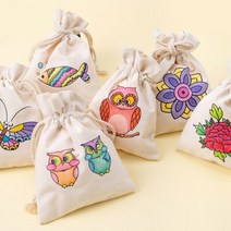 [문구티쳐] 민화샵 패브릭 복주머니 만들기 7종 (무지/문양6종), 민화 복주머니_나비