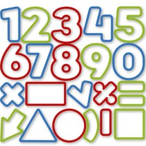 테스코마 넘버 쿠키커터 21종 세트, 1개, Blue, Green, Red
