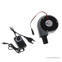 숯불착화기 100V 220V 바베큐 캠핑 난방 스토브 공기 송풍기 12V 조정 가능한 속도 요리 그릴 팬 숯불 스타, 01 UK, 01 UK