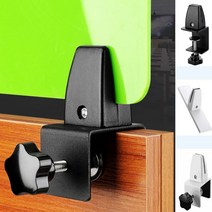 칸막이 고정 파티션 브라켓 알루미늄 받침대 아크릴판 브라켓 고정 칸막이 받침대 책상 용 지지대, 쿠팡 타입 3_2-25MM화이트