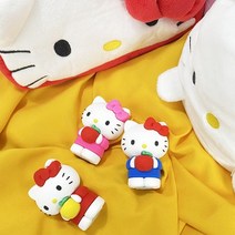[바보사랑] 산리오 헬로키티 피규어 미니 휴대용 연필깎이 3Colors, 1 레드