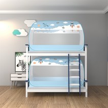 럭셔리 모기장 캐노피 텐트형 몽골식 유르트식 심플 스테인리스 프레임 학생 기숙사 m 캬, 1.0m(3.3피트) 침대, 스퀘어 탑 스페셜 시크릿 스페이스 블루 3도어 풀