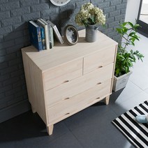 엔리 편백나무 900 서랍장 3단, 원목