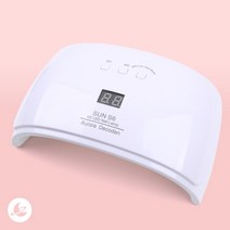 오로라데코덴 KC인증 UV LED 젤 네일 램프 42W, 화이트