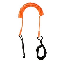 3M TPU 탄성 코일 스탠드 업 패들 보드 서핑 보드 가죽 끈 360 ° 회전 패들 보드 서핑 카약용 라이프 안전 로프, Style 2 Red