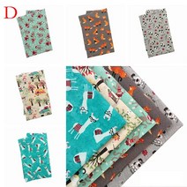 누빔원단 벨보아 털 원단25x22cm 코튼 원단 프린트 천 바느질 퀼트 패치 워크 DIY 의류 수제 액세서리 5, 04 D_01 25X22cm