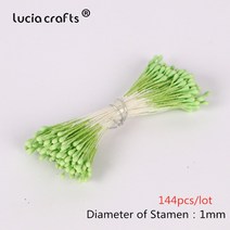 Lucia 공예 144/420/600/1000 개/몫 꽃 오시 베 결혼식 파티 홈 장식 d0401에 대 한 2mm DIY 인공 화 환, C22 Green 144pcs
