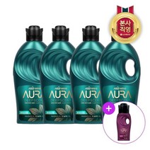 LG 생활건강 아우라 딥센트 섬유유연제 1L 용기 매그놀리아x4개 아우라 200ml, 1세트