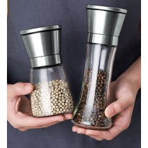통 후추 소금 깨통 스텐 그라인더 다이소 깨갈이 깨소금 1+1, 200ml+200ml
