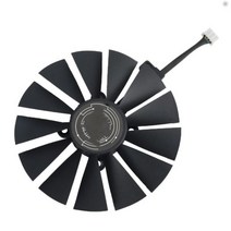 컴퓨터 CPU쿨러 T129215SM 비디오 카드 쿨러 팬 ASUS STRIX RX 470 580 570 GTX 1050Ti GTX980 게임용 그래, 01 1pc fan_01 없음 RGB_01 Black