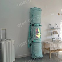 스키휠백 바퀴 달린 스노보드 가방 보드 가방 스키 롤러 가방 스노보드 가방 캐리어 보관 케이스 스키장 데크백, 155x35cm, 하늘색
