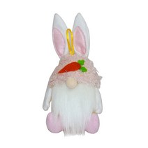크리스마스 트리를위한 인형 장식을위한 귀여운 스웨덴 톰테 토끼 플러시 부활절 토끼 그놈 쿠키 컨테이너 용기 장식, 분홍색, 분홍색
