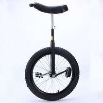 2.4 두꺼운 타이어 외발 자전거 성인 곡예 균형잡기, 블랙20인치(높이1.6-1.75m)