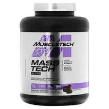 Muscletech Mass-테크 엘리트 과학적으로 더 우수한 근육 생성 매스 게이너 초콜릿 퍼지 케이크 6lbs(2.72kg), 1PACKAGE, 상세설명참고, 1개