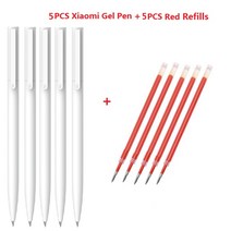 샤오미 정품 미지아 미 사인펜 스무스 스위스 리필 사무용 학교 용품 0.5MM PREMEC, 28 5pen 5Red Ink