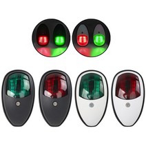 피트인 항해등 10V-30V LED 선박 요트 해양등 써치라이트 선미등, 돔타입항해등블랙(레드)