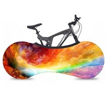 자전거커버 휠커버 덮개 사이클 MTB 픽시 실내보관 먼지덮개, 자전거커버_절충형(블랙), 1개