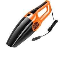 강력 핸드 헬드 미니 자동차 진공 청소기 12V 흡입력 차량용 습식 및 건식 겸용, [03] Orange