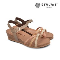 제뉴인스 제뉴인스 여성 젤사 라피아 웨지힐샌들 멀티 G104250