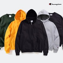 챔피온 길단 기모 맨투맨 후드티 후드집업 06.길단 12500 USA핏 후드티 블랙/XL