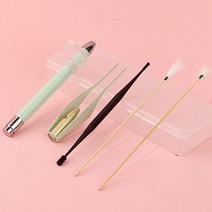 베트남 귀청소 10종 세트 LED 귀이개 면봉 귀지 스프링 나선형 귀파개 실리콘 귀청소기 핀셋 귀후비개 귓밥 청소기 귀마사지 귀쑤시개 귀내시경 내시경, R75005I(10p set