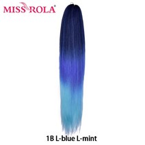 헤어피스 붙임머리 Miss Rola 합성 22 인치 60G Kanekalon 헤어 점보 브레이드 야키 스트레이트 익스텐션, 01 22 inches_01 1 개/몫, 58 #130
