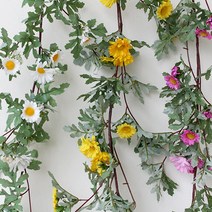 데이지 넝쿨 가랜드 조화 (3colors), 핑크