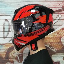 쇼에이 헬멧 풀페이스 시스템 오픈페이스 클래식 agv LVS 오토바이 헬멧 풀 페이스 듀얼 렌즈 개방형 안전, 14 b7