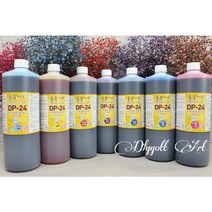 들꽃아트 안개보존액 1리터 1개 46색 / 프리저브드 용액 드라이플라워 보존화 염색약, 4.소프트핑크