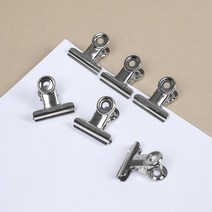 PH204968 문구 집게 불독클립 6p세트(3cm), 단일 수량