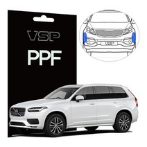 뷰에스피 볼보 XC90 PPF 범퍼 가드 보호필름, 옵션2(폭 10cmX길이30cm) 2매