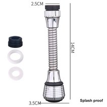 360 회전 수도꼭지 버블러 필터 고압 익스텐더 분무기 커넥터 물 절약 욕실 주방 액세서리, [02] 01