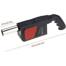 소형 배풍기 캠핑 송품기 고압 바베큐 New Portable Handheld Electric BBQ Fan Air Blower for Outdoor Camping Barbecue, With handle